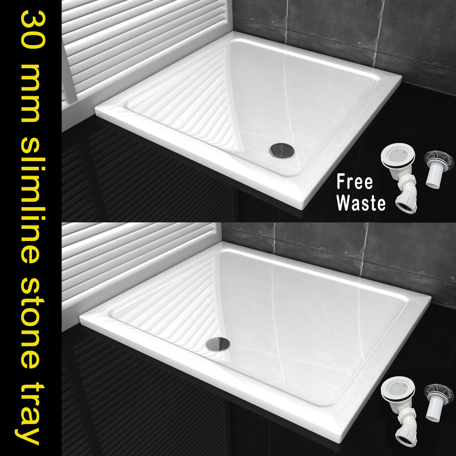 Shower Trays Bathroom Accessories & Fittings Shower Doors, Trays Panels